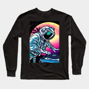 Astronaut DJ In Space Long Sleeve T-Shirt